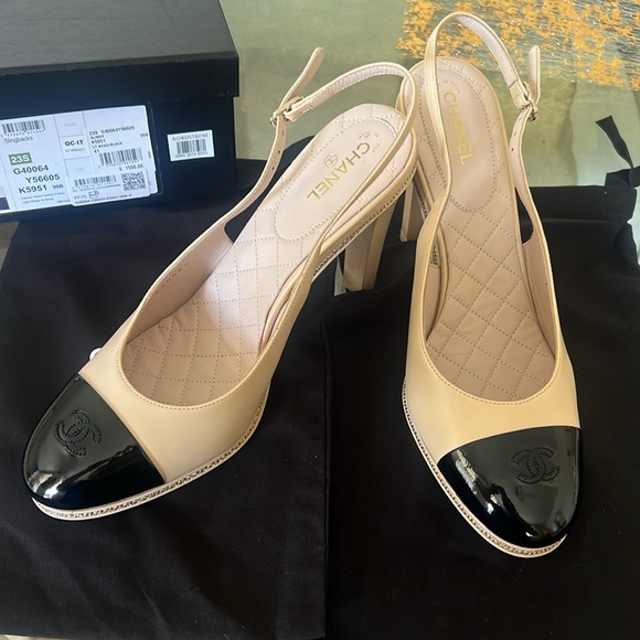NEW Chanel Light Sling Heels 41 - Picture 2 of 7